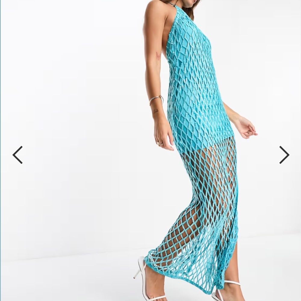 ASOS Halter Embellished Maxi Dress